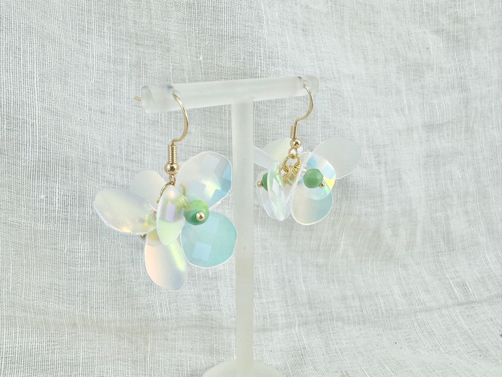 Upcycled earrings - aurora -