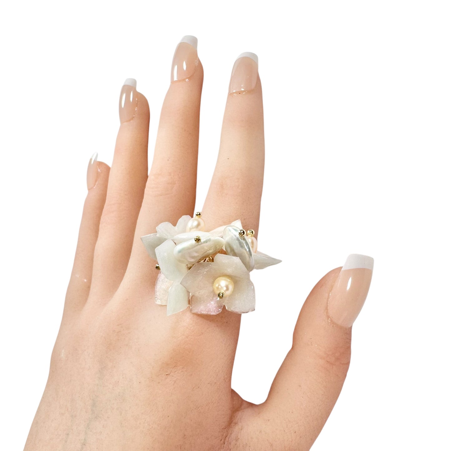 Lilac Fantasy Ring - Pearl White -