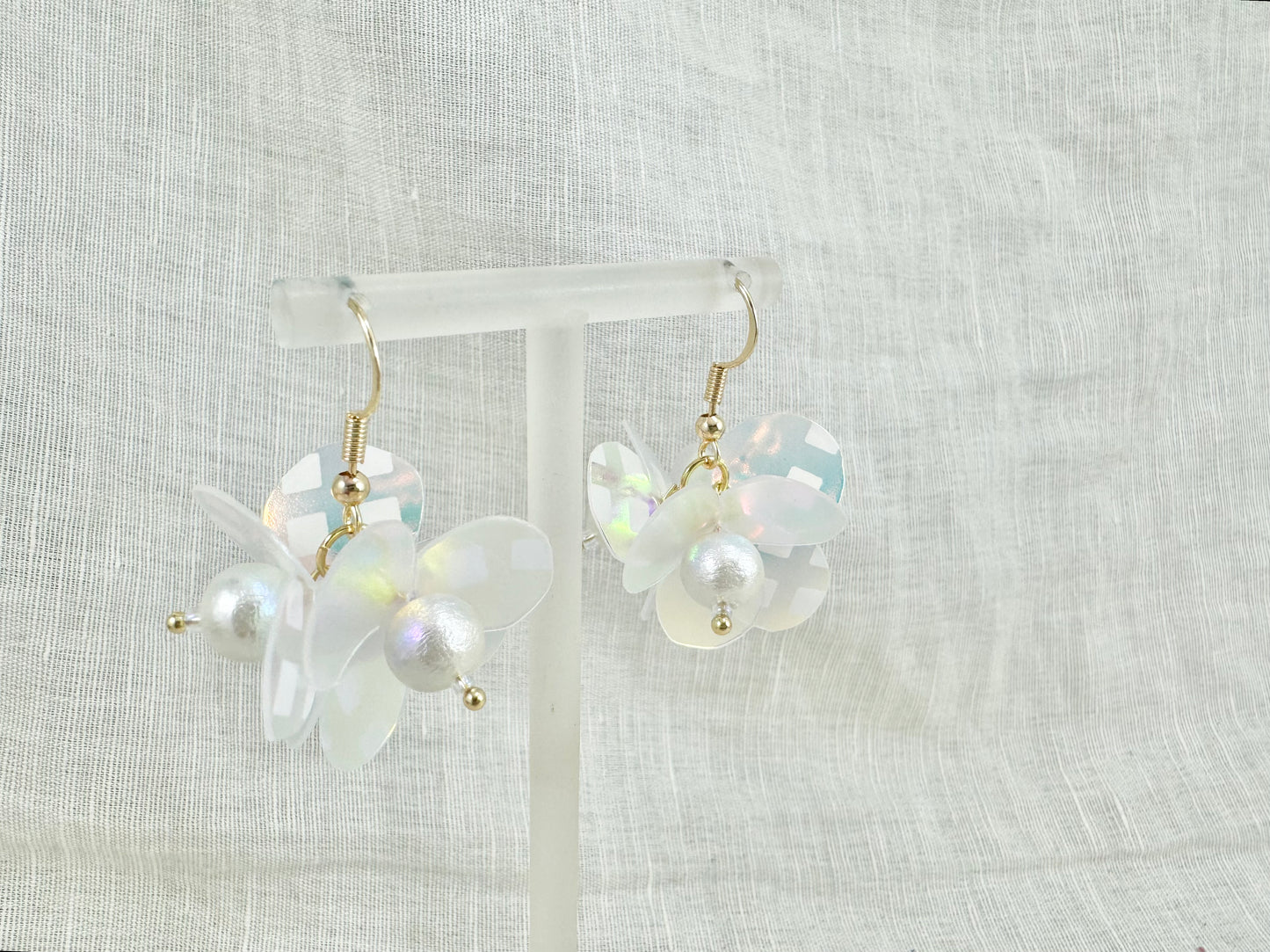 Upcycled earrings - aurora -