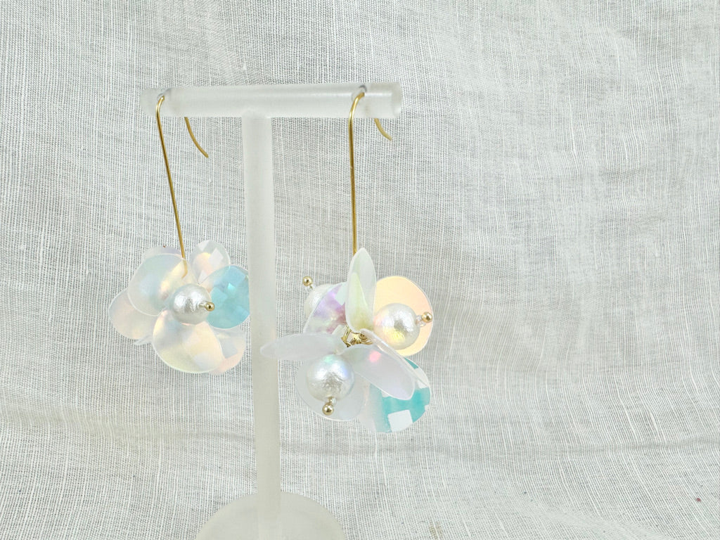 Upcycled earrings - aurora -