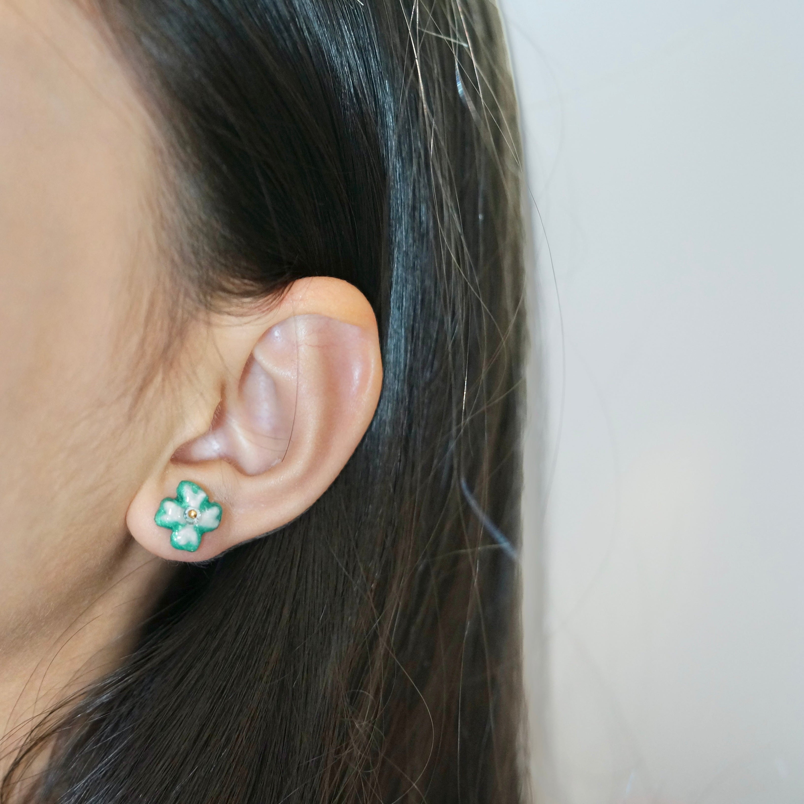 Happy Four Leaf Clover Earrings