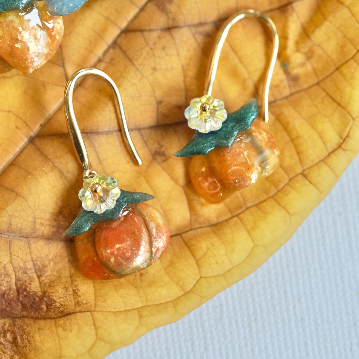 Twinkle Pumpkin Earrings