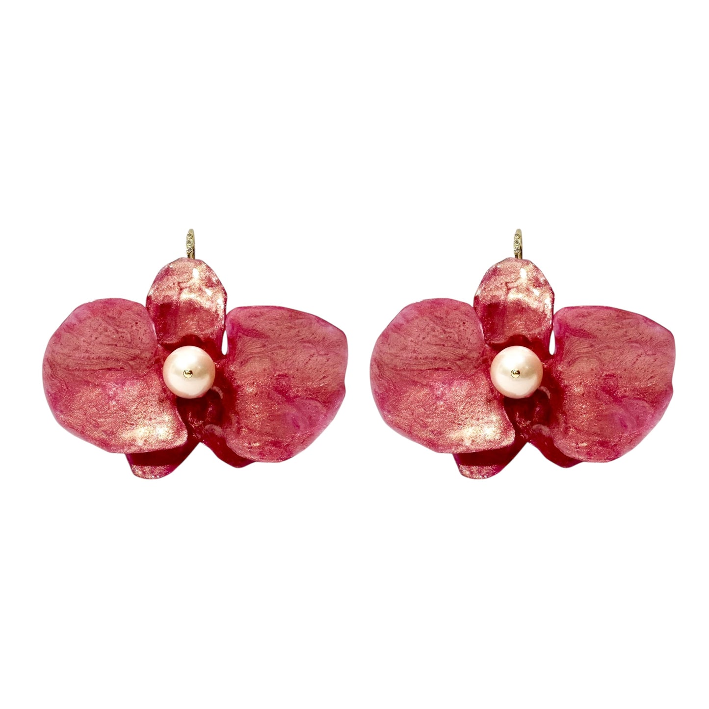 Eternal Orchid Earrings - Powder Velvet Pink -