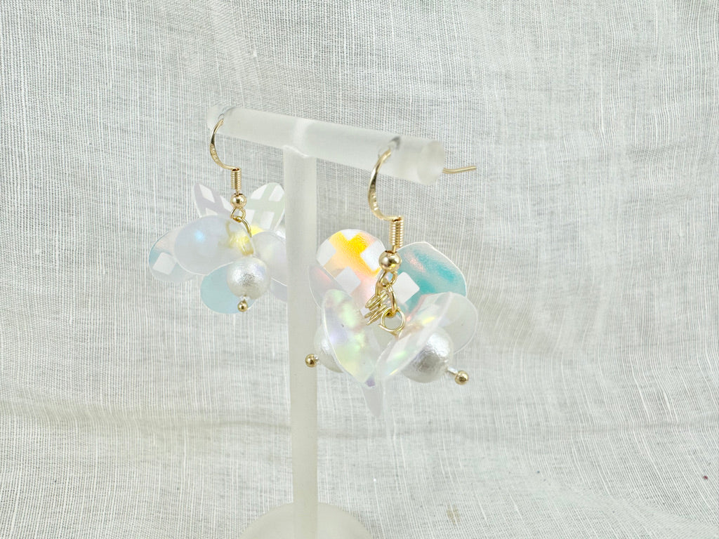 Upcycled earrings - aurora -