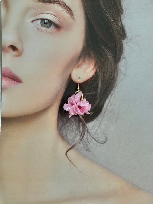 Upcycled earrings - Sakura- 14KGF