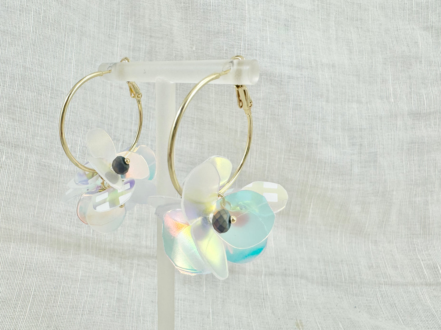 Upcycled earrings - aurora -