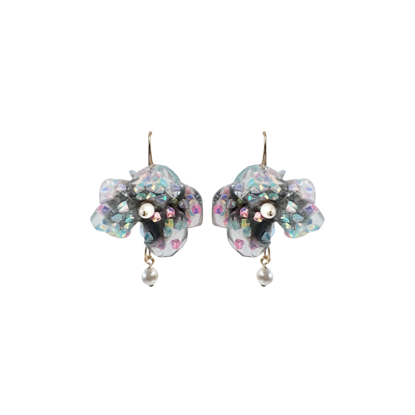 Fairy Prism Bloom Earrings - Stardust -