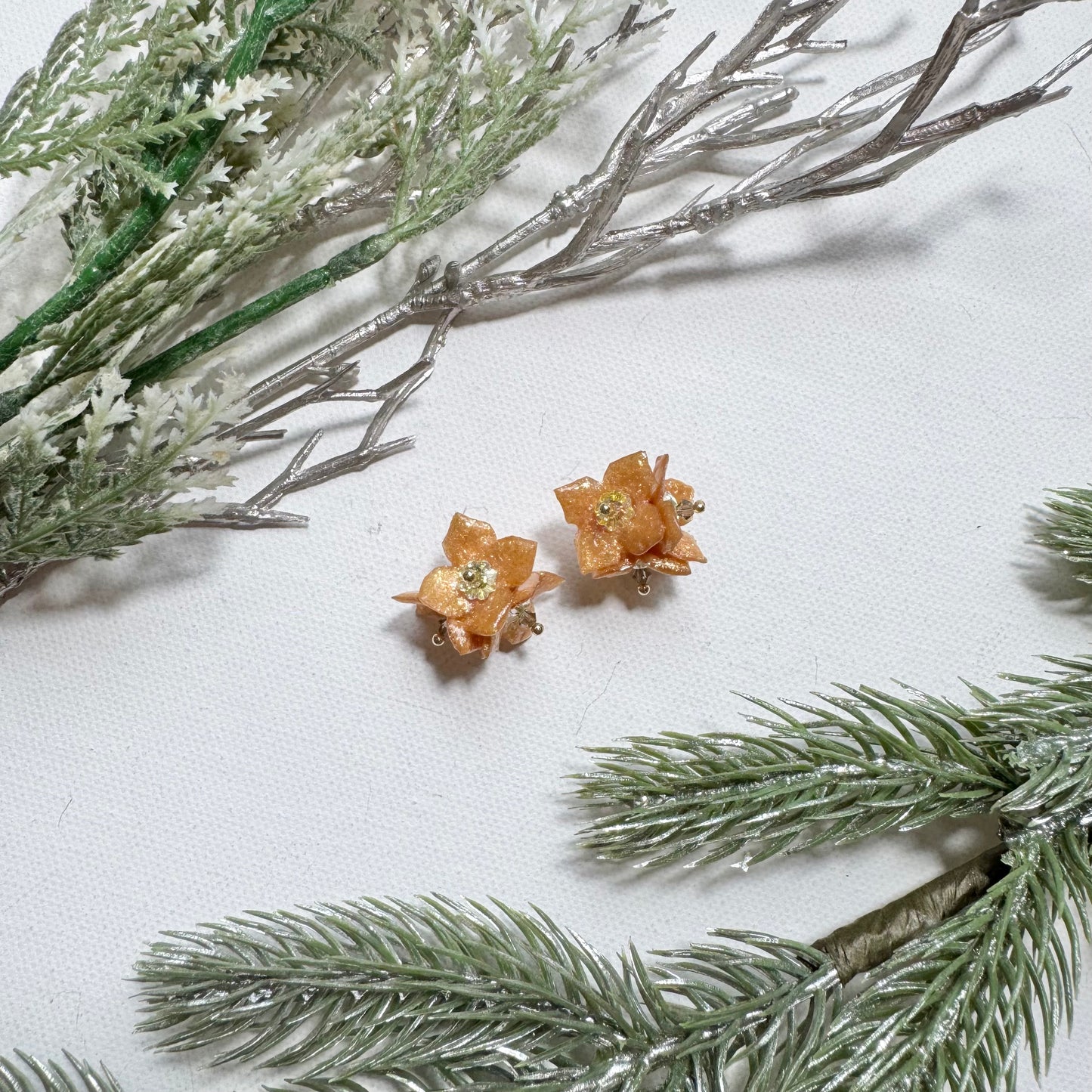 Lilac Fantasy Earrings - Gold Holiday -