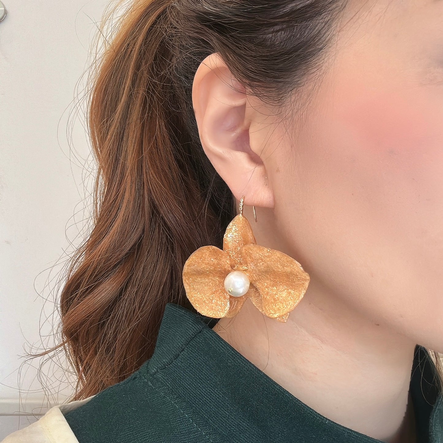 Eternal Orchid Earrings - Gold Holiday -