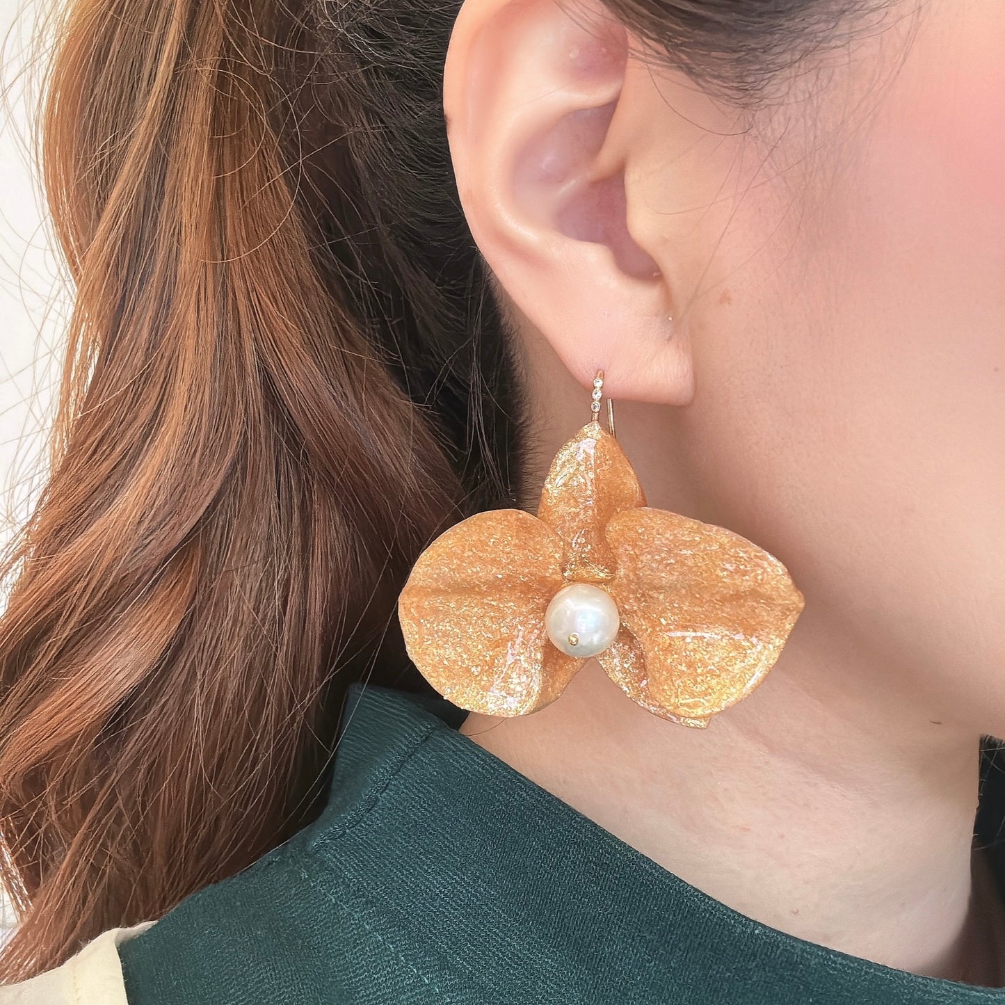 Eternal Orchid Earrings - Gold Holiday -