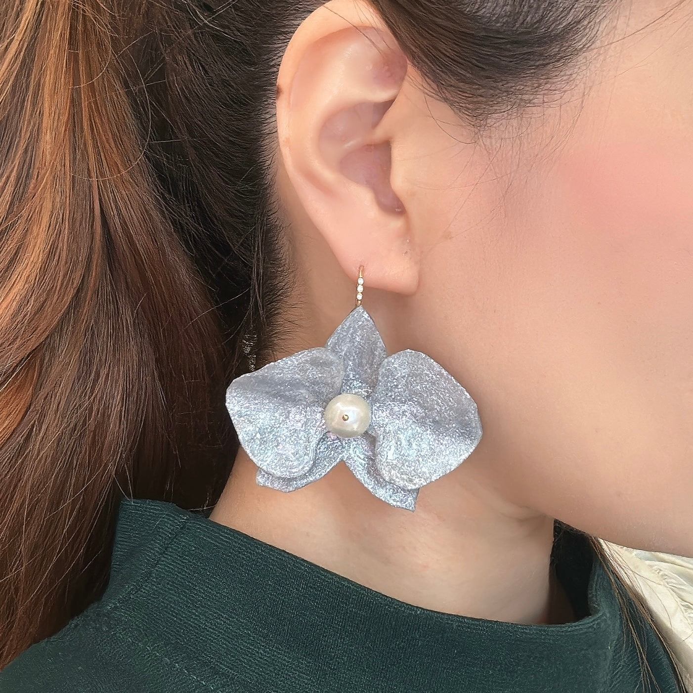 Eternal Orchid Earrings - Silver Holiday -