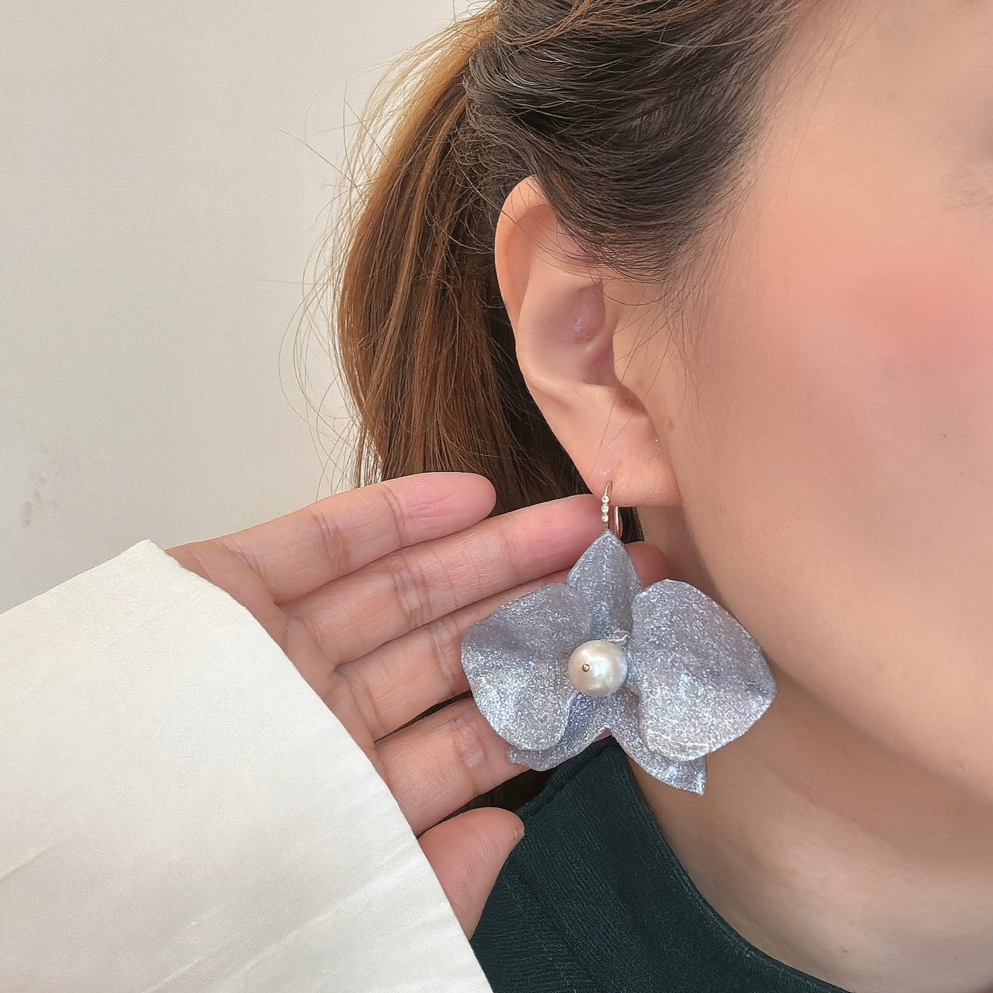 Eternal Orchid Earrings - Silver Holiday -