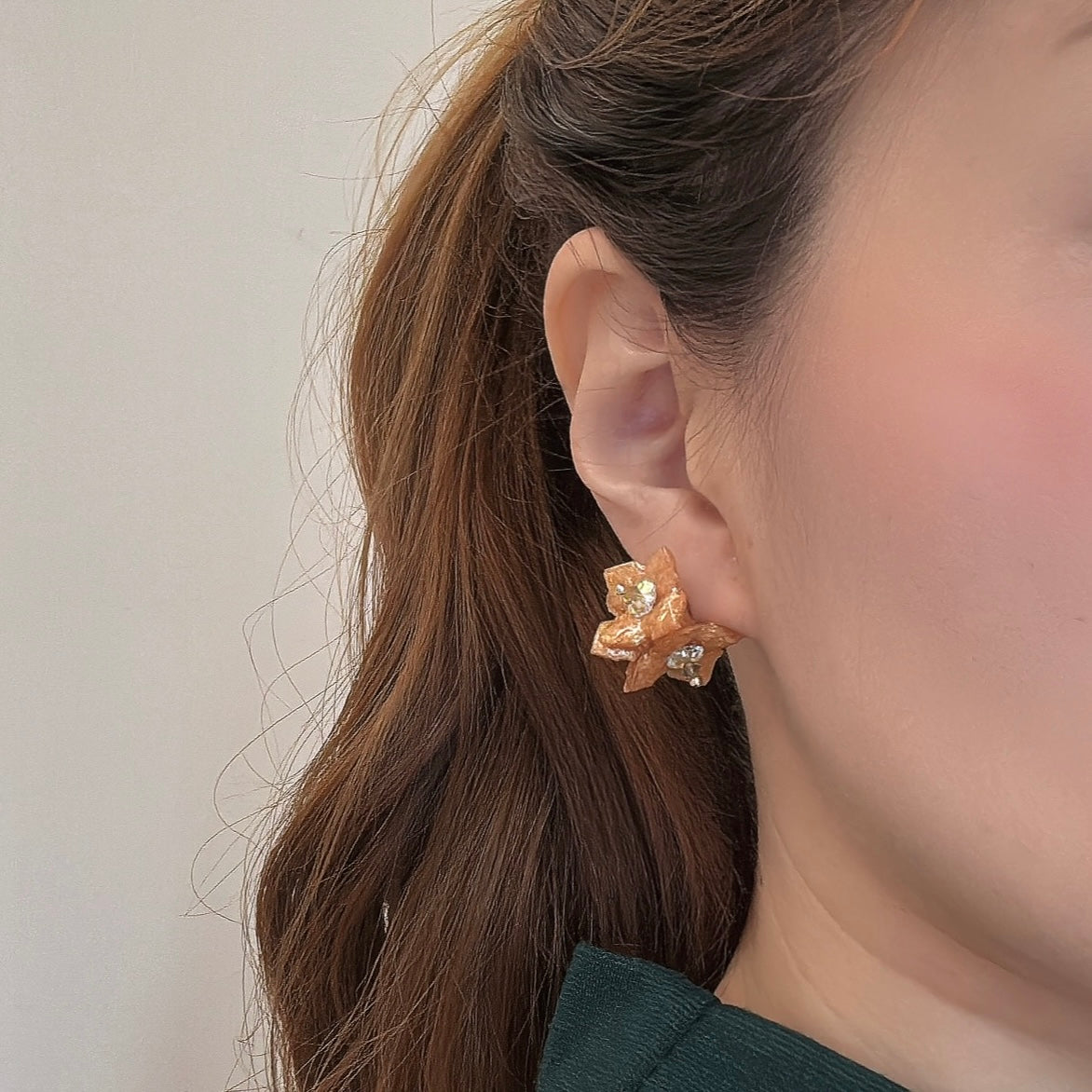 Lilac Fantasy Earrings - Gold Holiday -