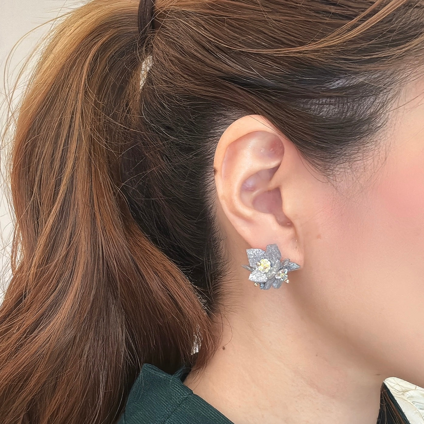 Lilac Fantasy Earrings - Silver Holiday -