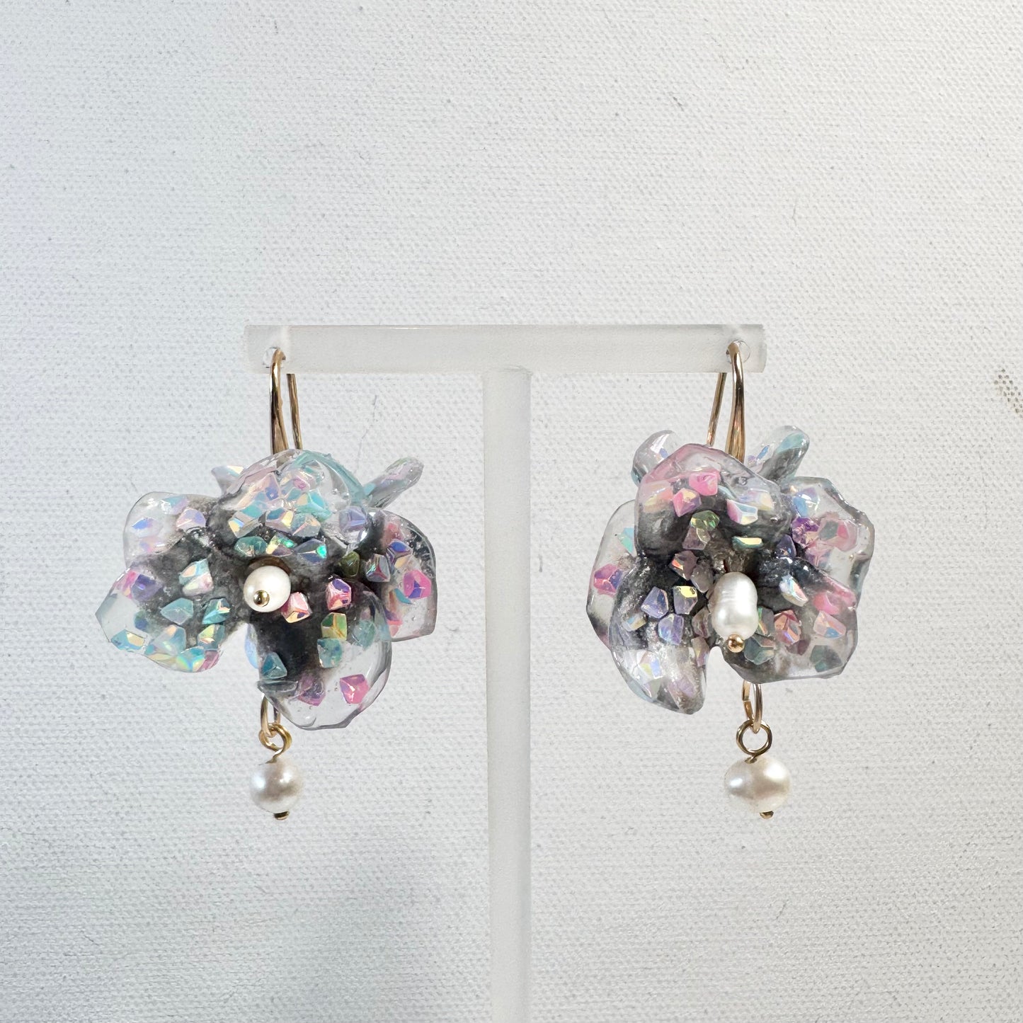 Fairy Prism Bloom Earrings - Stardust -