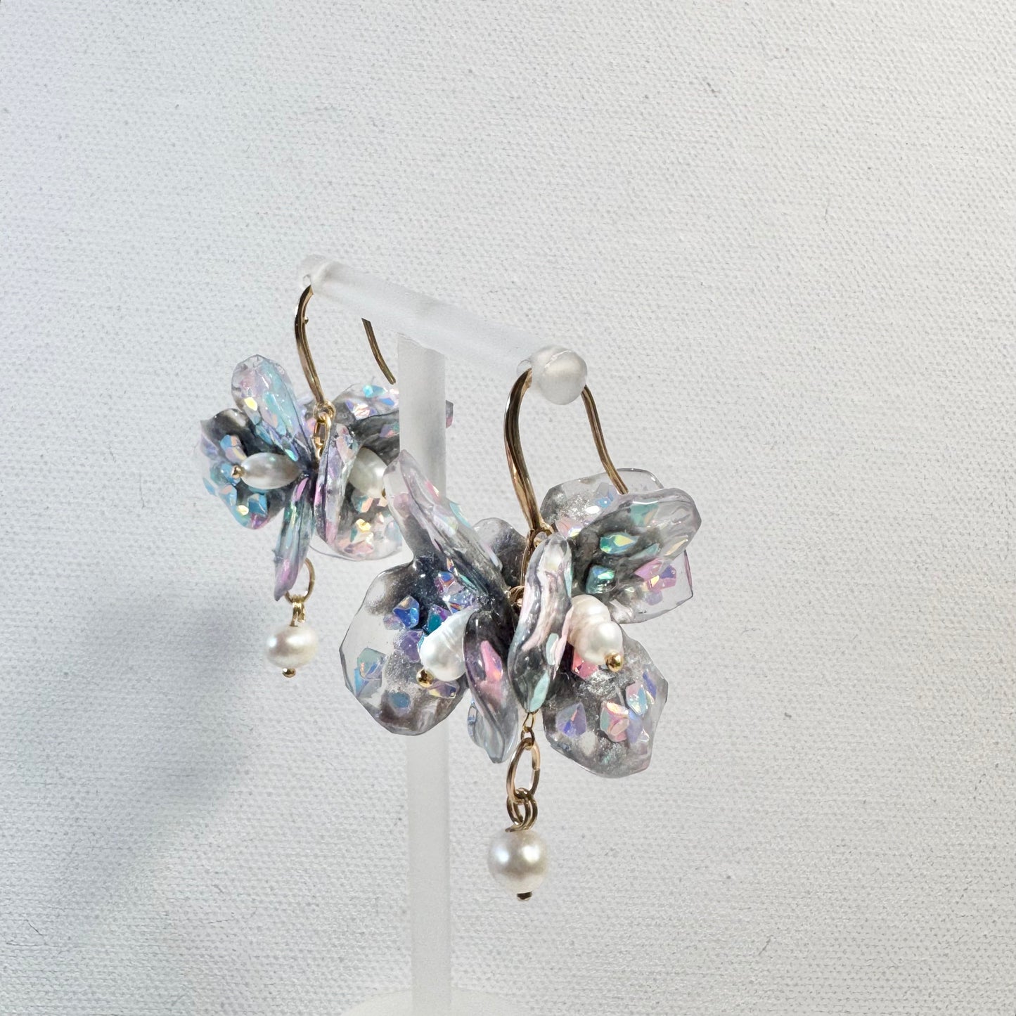 Fairy Prism Bloom Earrings - Stardust -