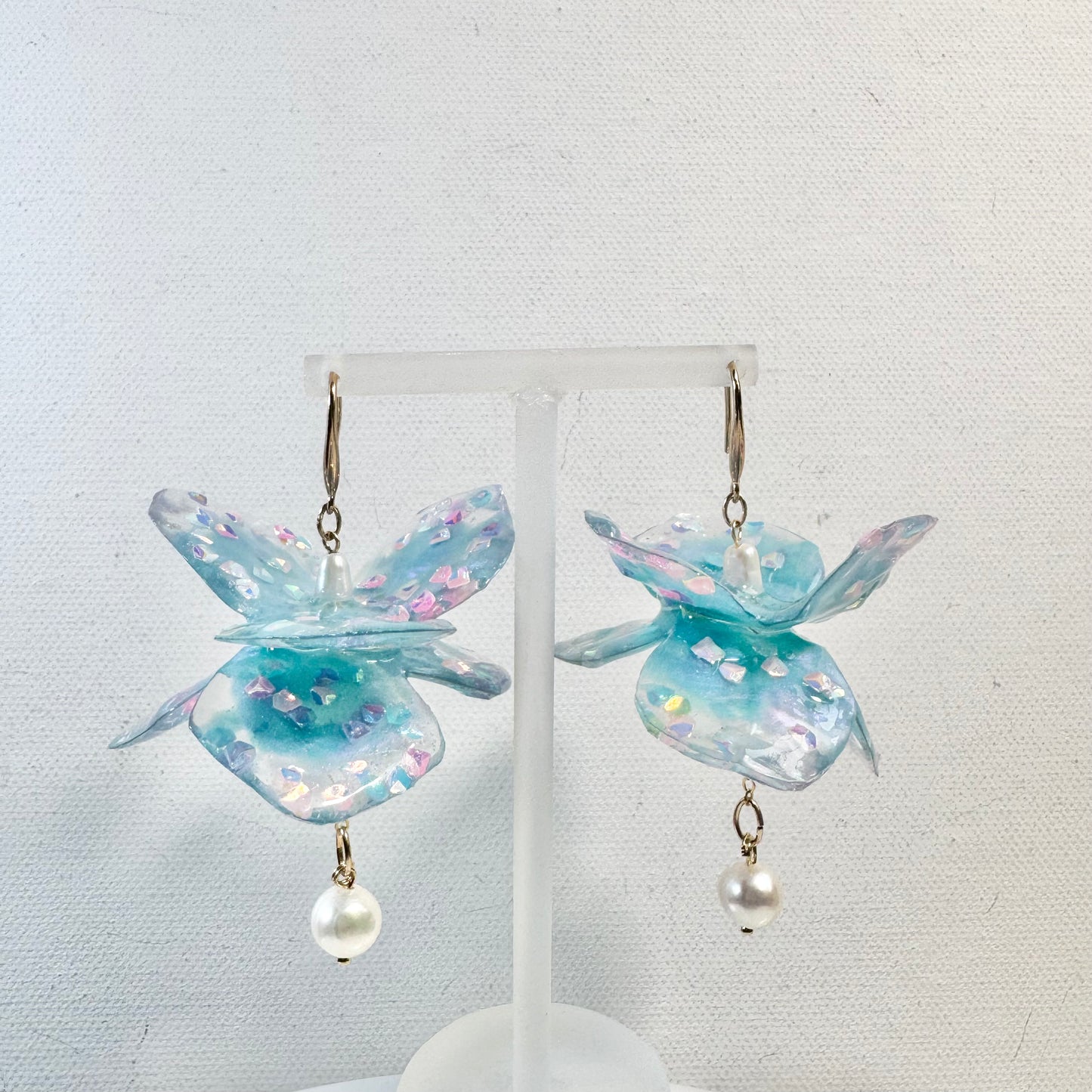 Fairy Prism Dance Earrings - Cosmic Blue -