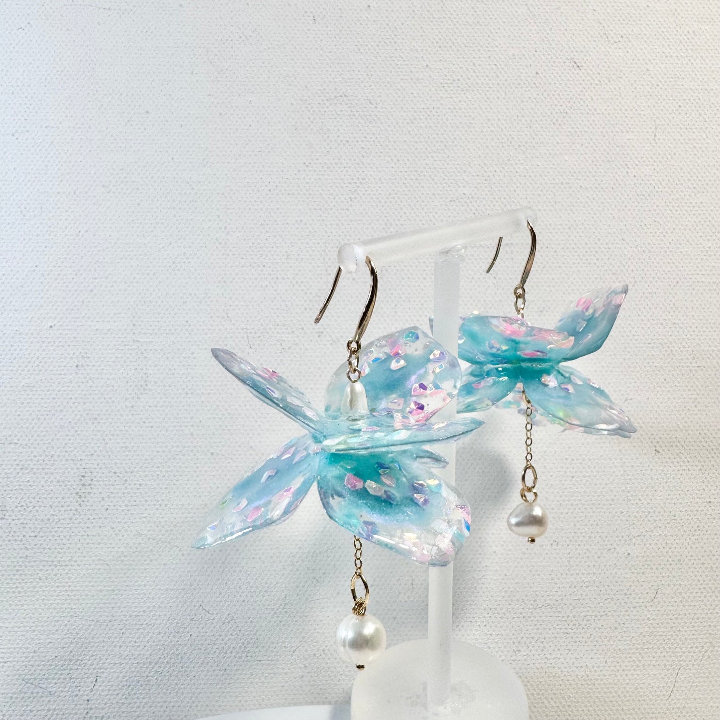 Fairy Prism Dance Earrings - Cosmic Blue -