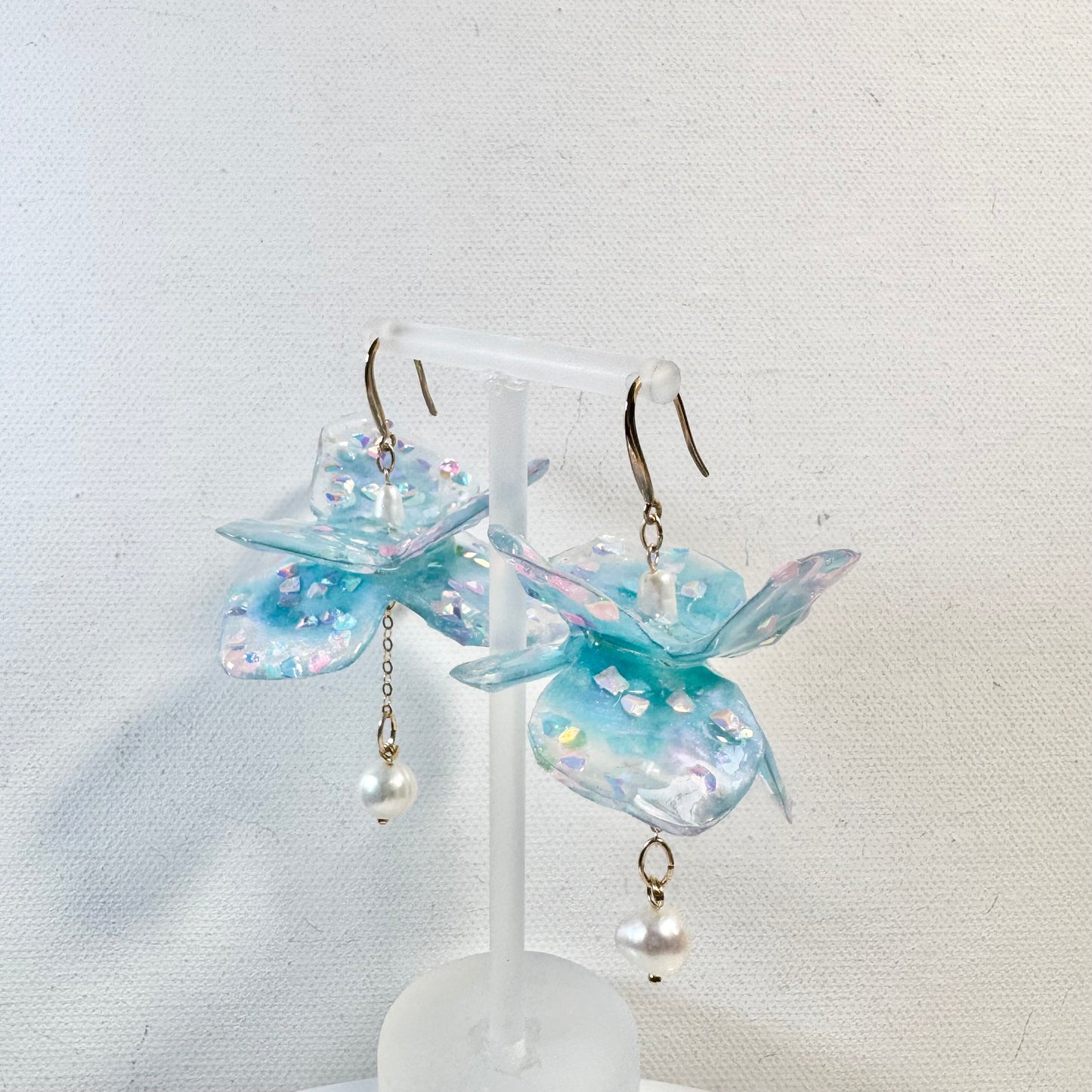 Fairy Prism Dance Earrings - Cosmic Blue -