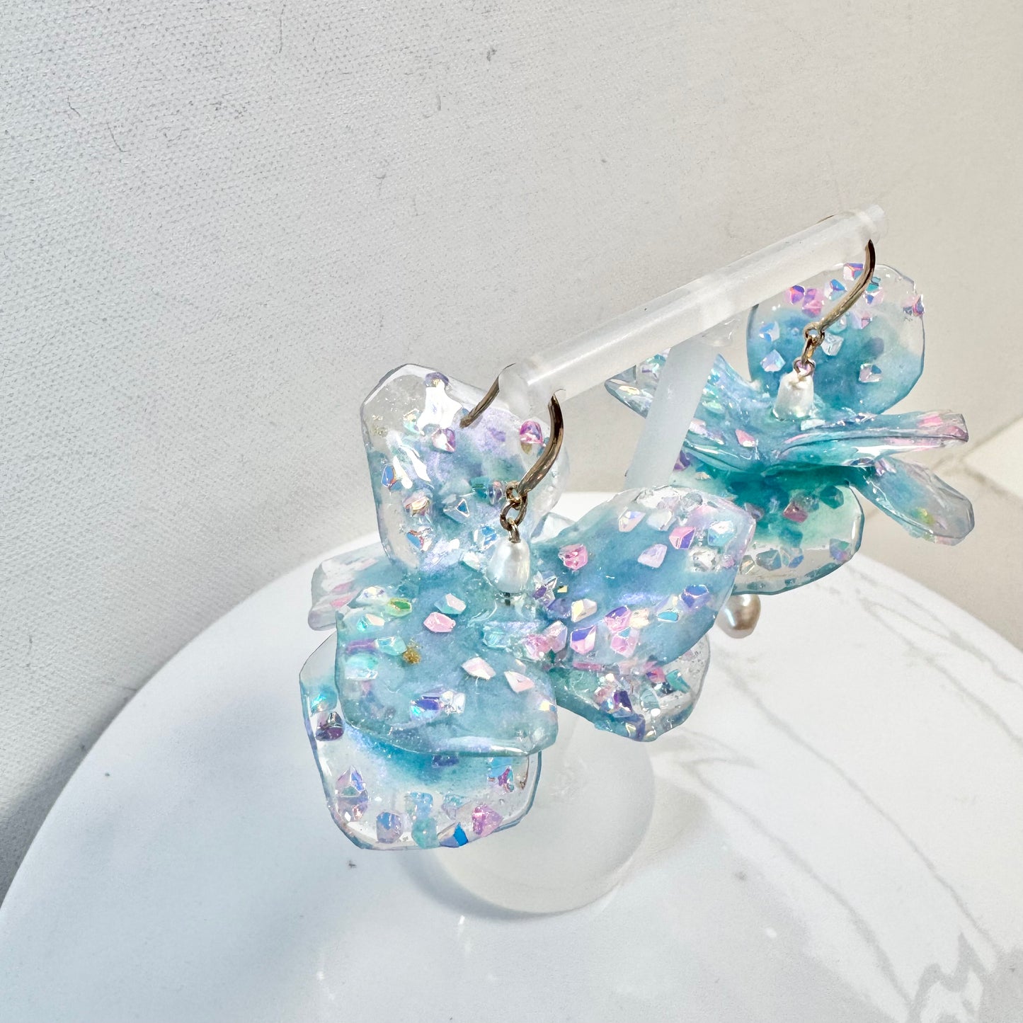 Fairy Prism Dance Earrings - Cosmic Blue -