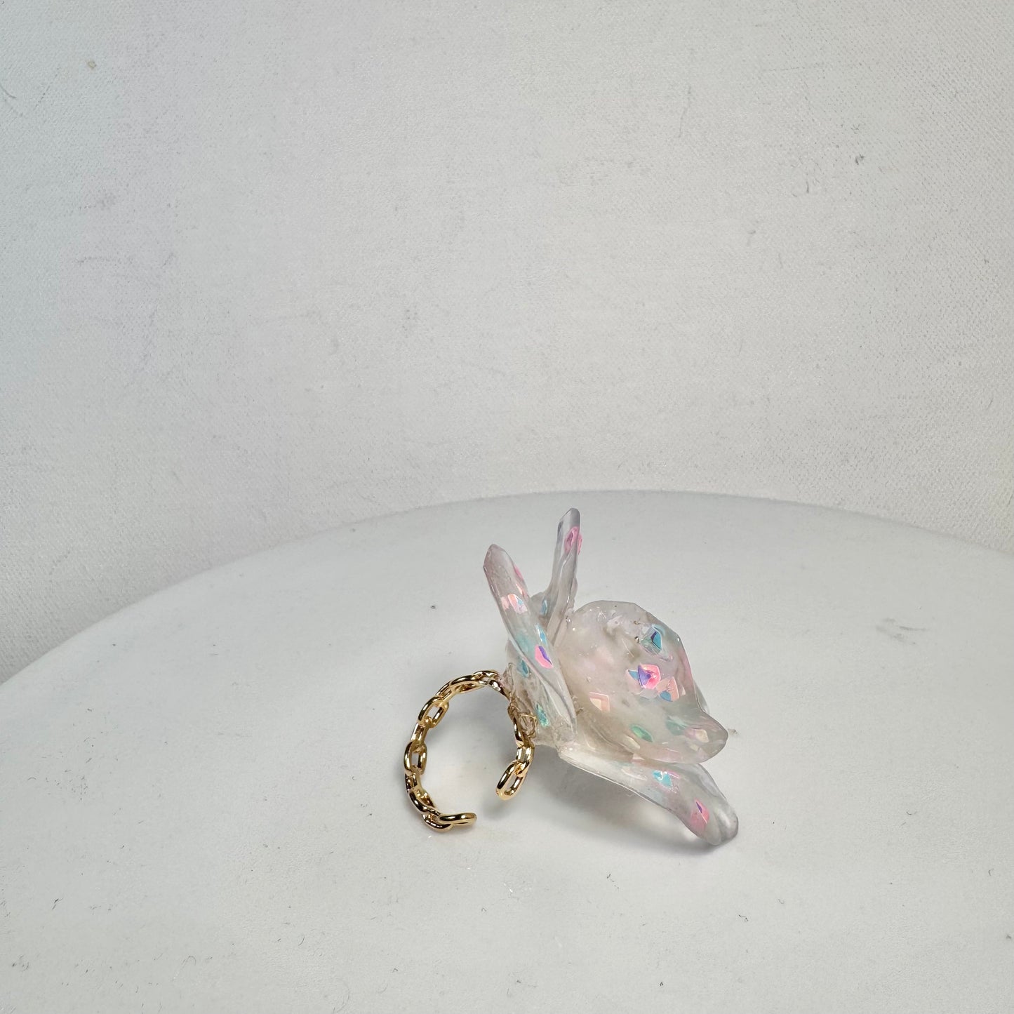 Fairy Prism Bloom Ring - Glowspell White -