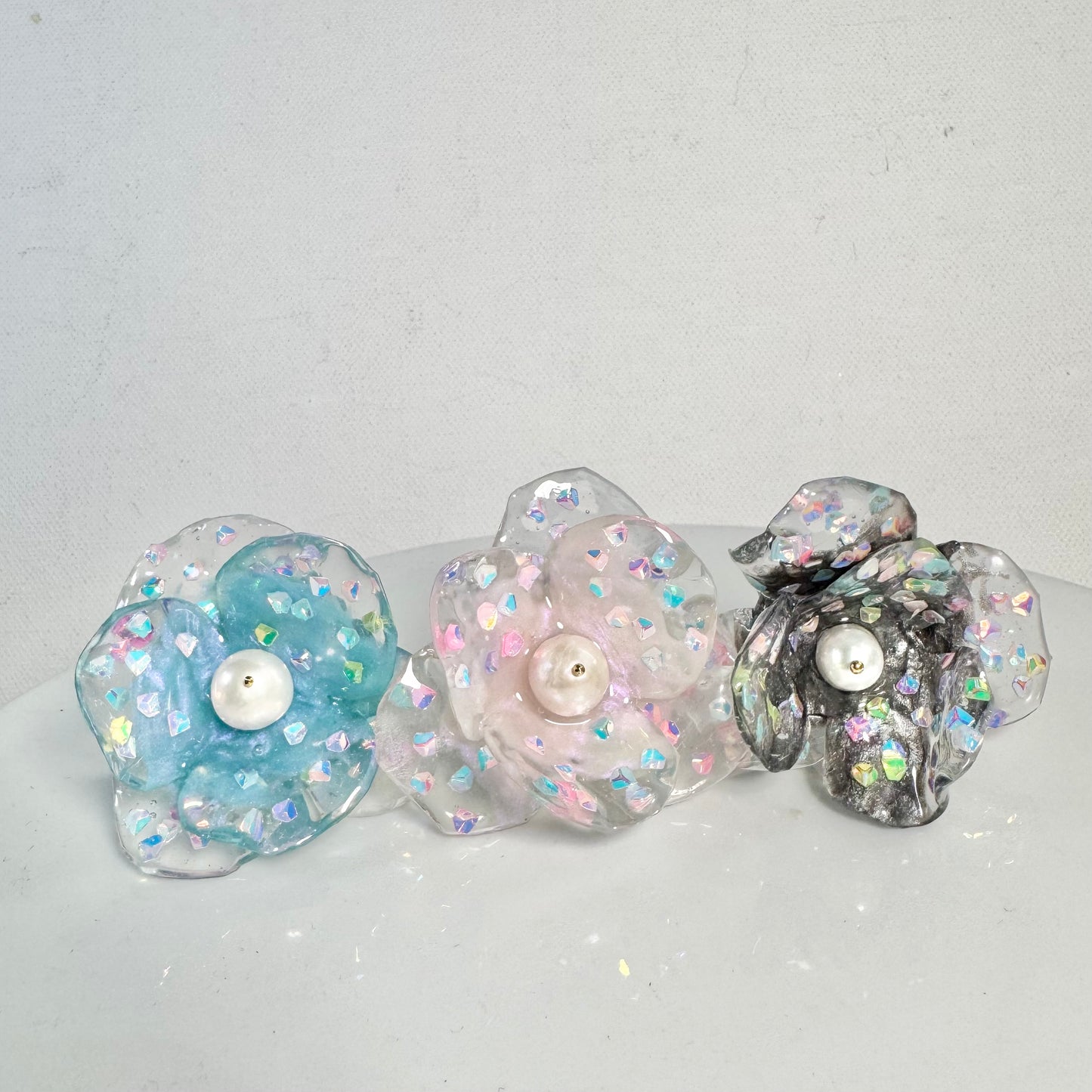 Fairy Prism Bloom Ring - Cosmic Blue -