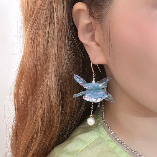 Fairy Prism Dance Earrings - Cosmic Blue -