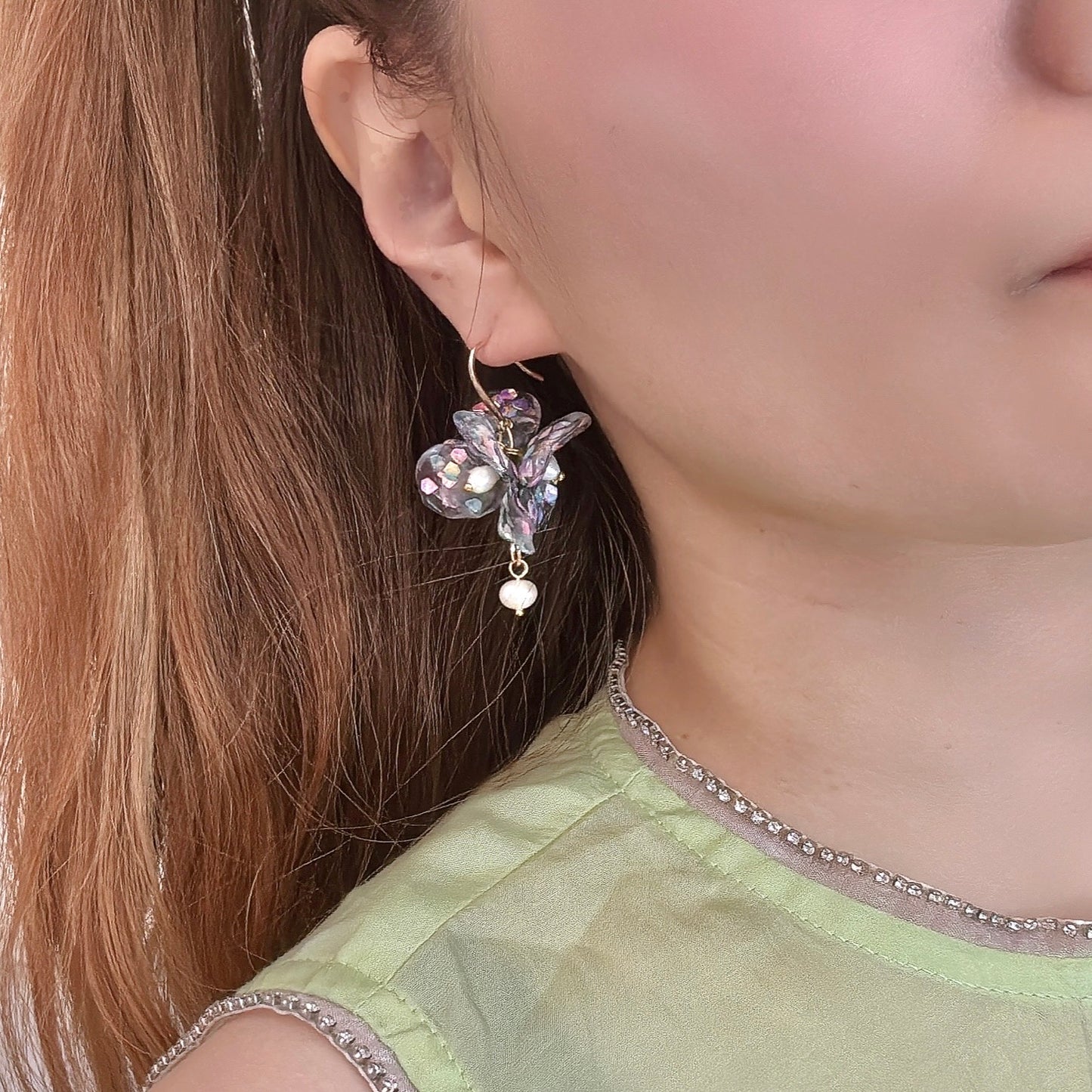 Fairy Prism Bloom Earrings - Stardust -