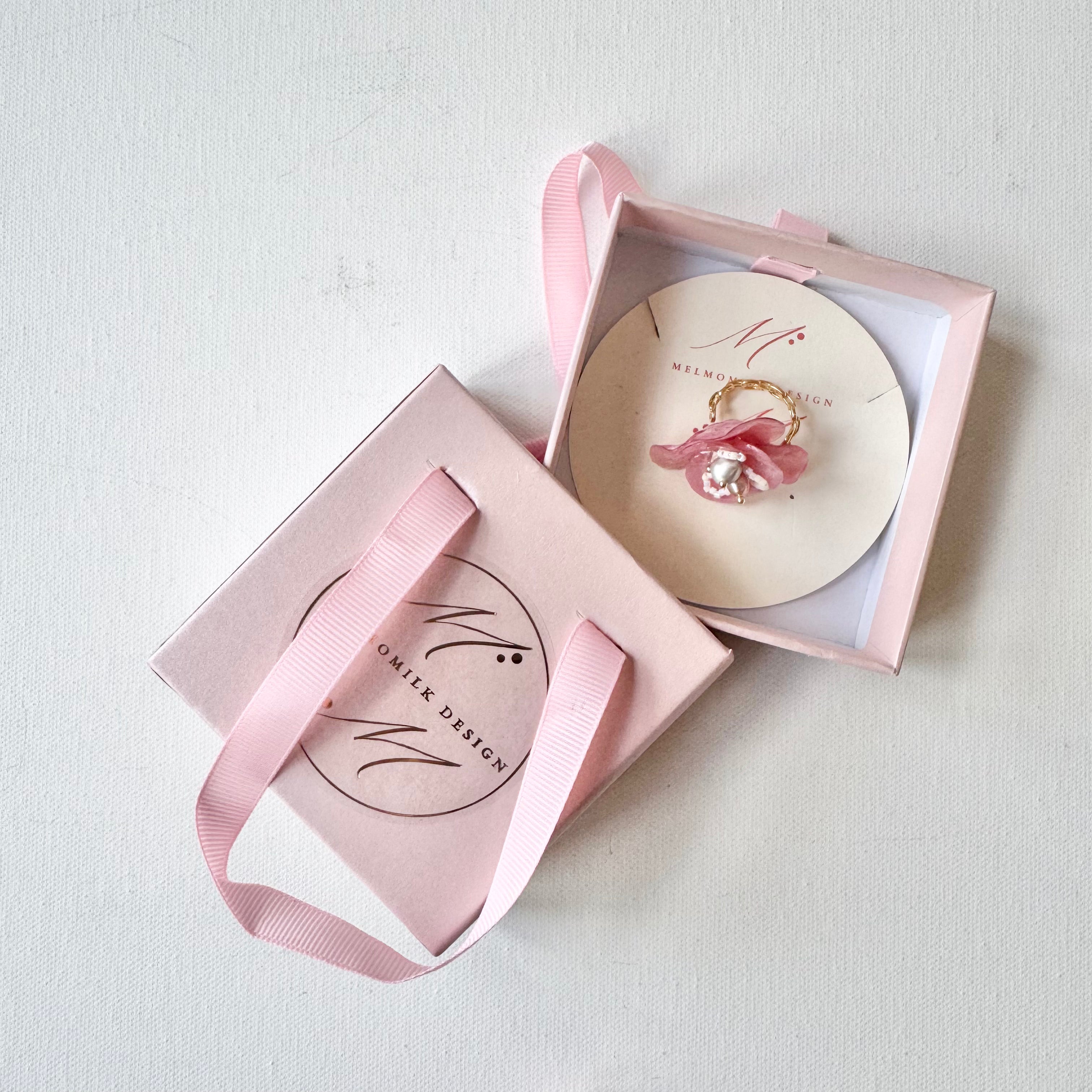 Enchanted Rose Ring - Powder Pink Velvet -