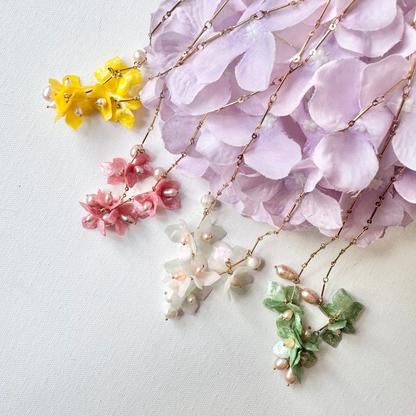 Lilac Fantasy Necklace - Lemon Drop -