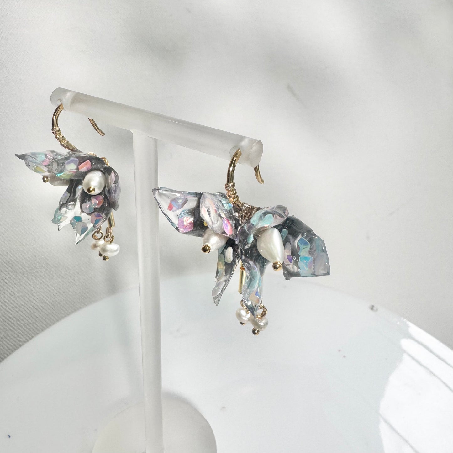 Fairy Prism Papillon Earrings - Stardust -
