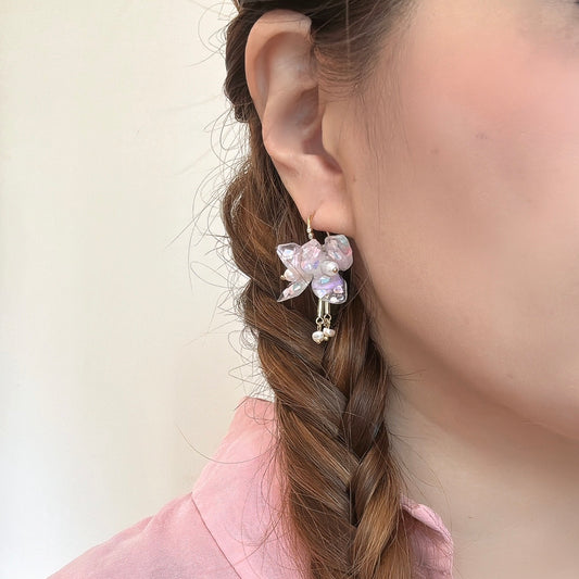 Fairy Prism Papillon Earrings - Glowspell White -