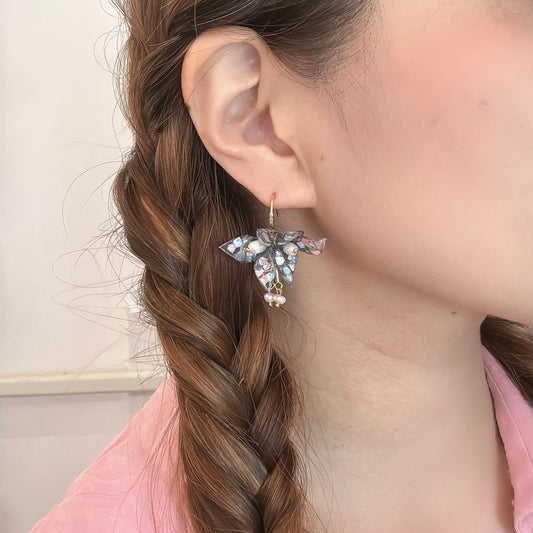 Fairy Prism Papillon Earrings - Stardust -