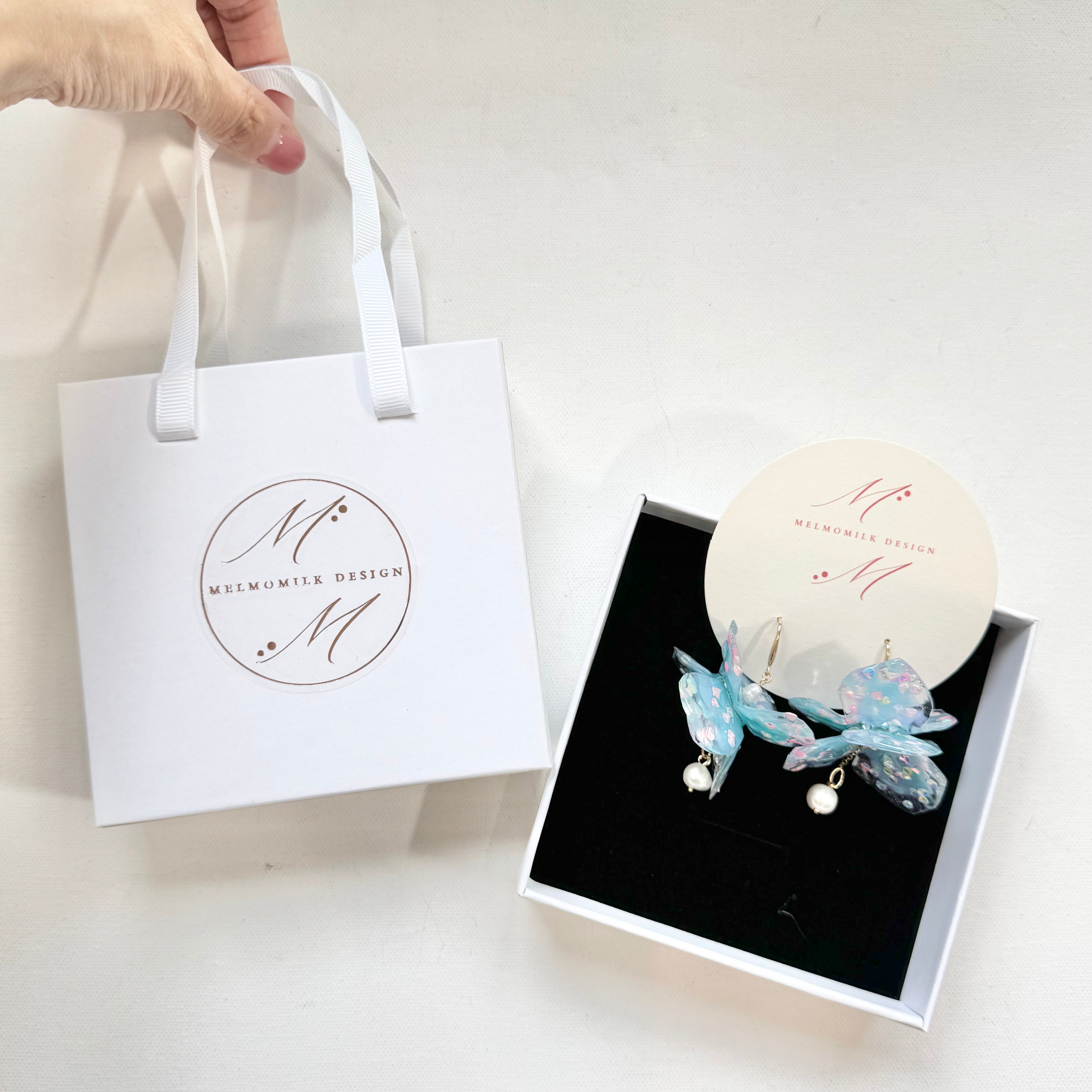Fairy Prism Dance Earrings - Cosmic Blue -