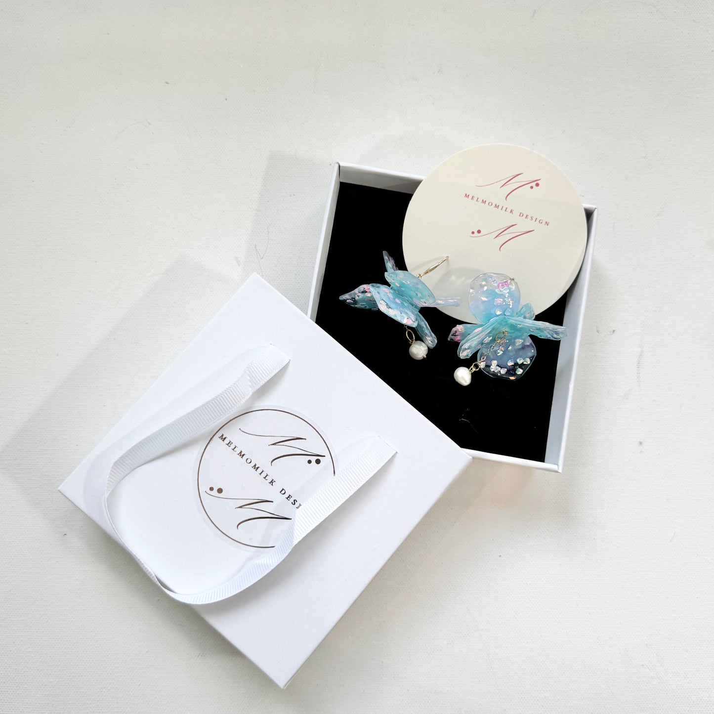 Fairy Prism Dance Earrings - Cosmic Blue -