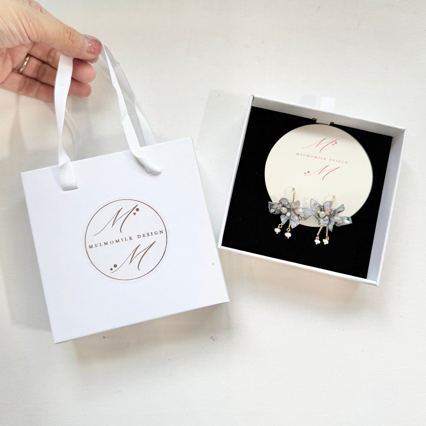 Fairy Prism Papillon Earrings - Stardust -