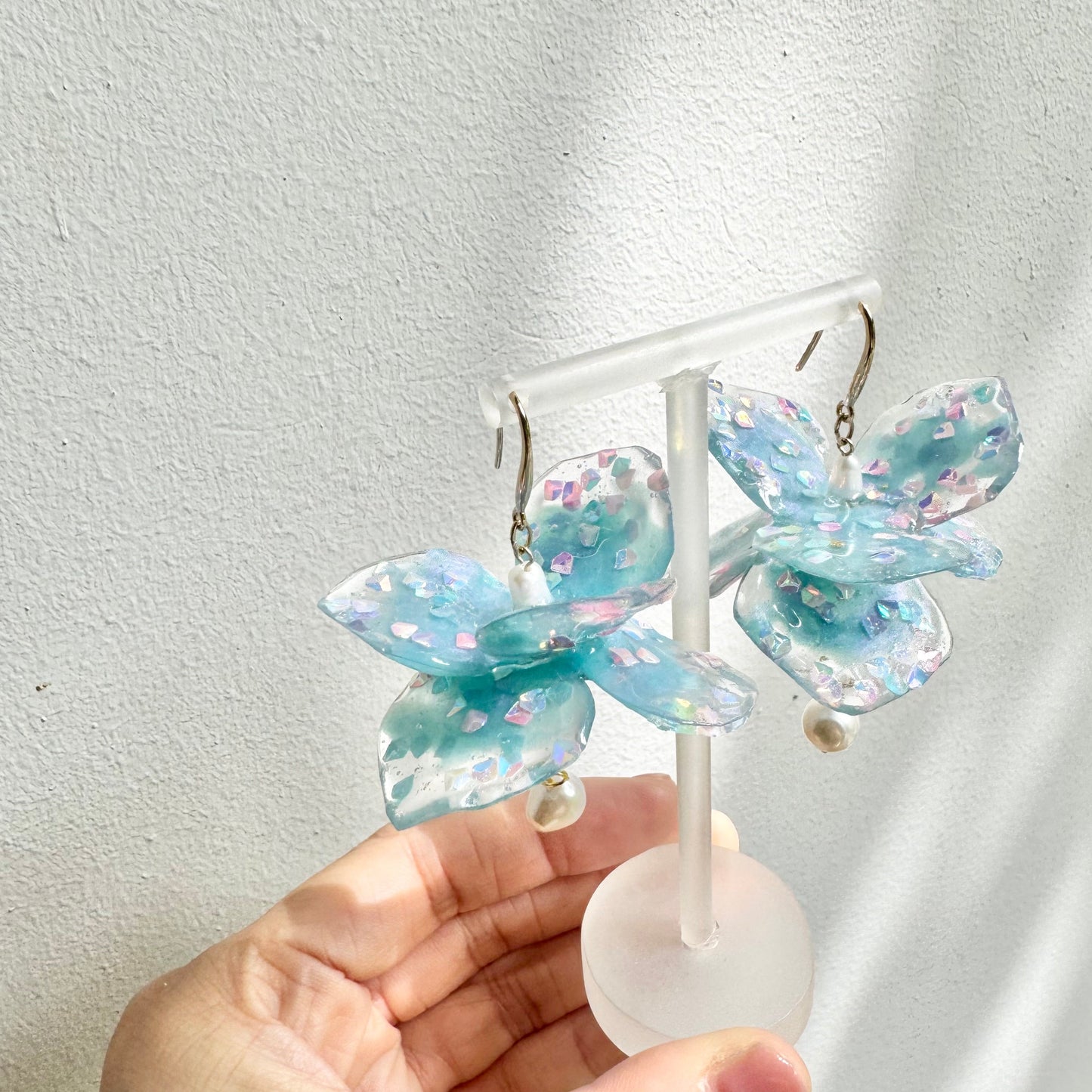 Fairy Prism Dance Earrings - Cosmic Blue -