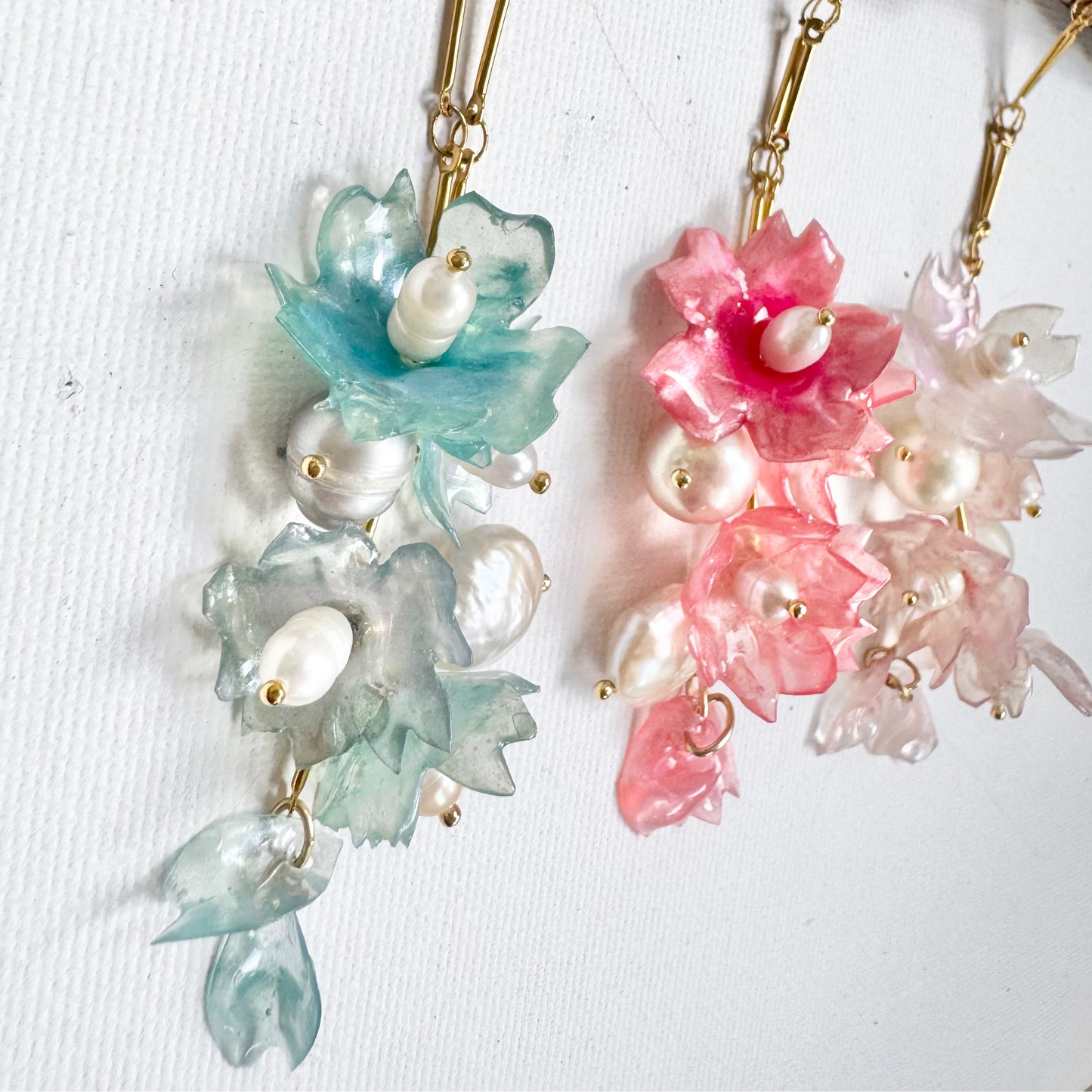 Sakura Veil Necklace - Airy Blue