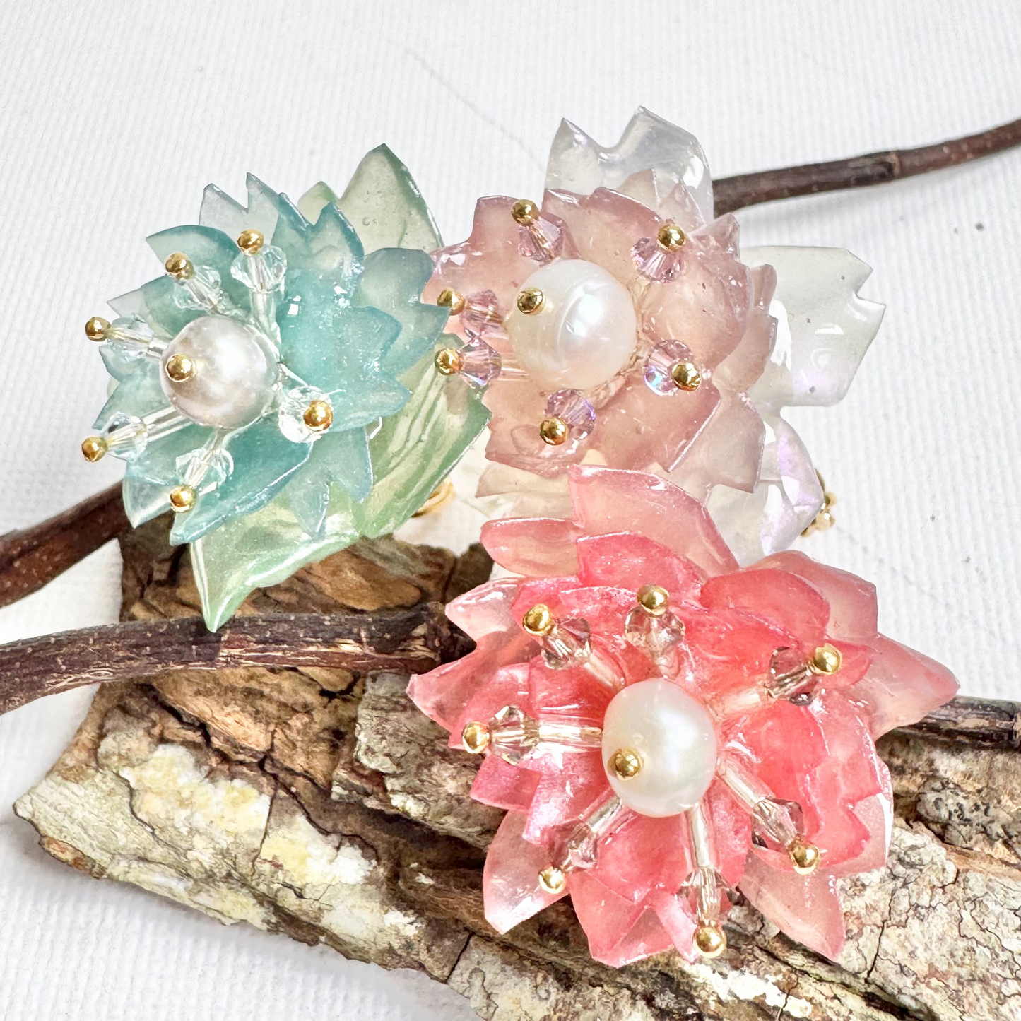 Sakura Veil Ring - Airy Blue -