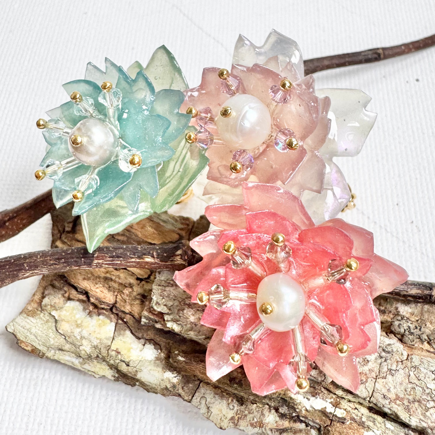 Sakura Veil Ring - Silk Petal -