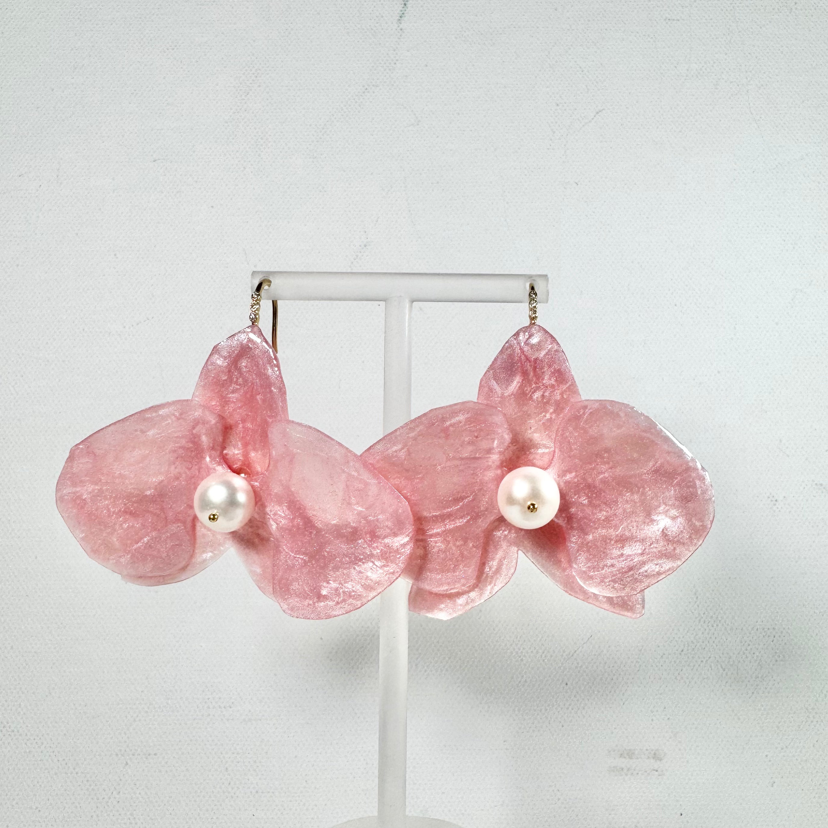 Eternal Orchid Earrings - Cotton Pink -