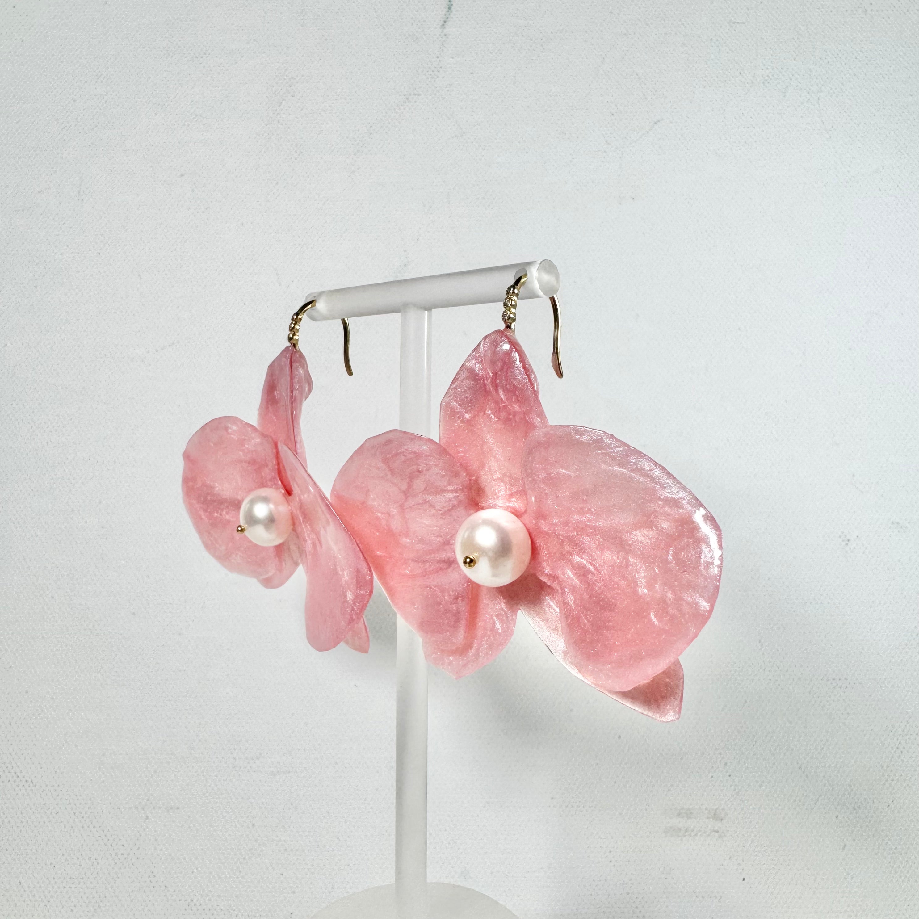 Eternal Orchid Earrings - Cotton Pink -