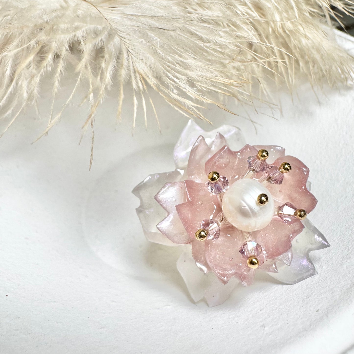 Sakura Veil Ring - Silk Petal -