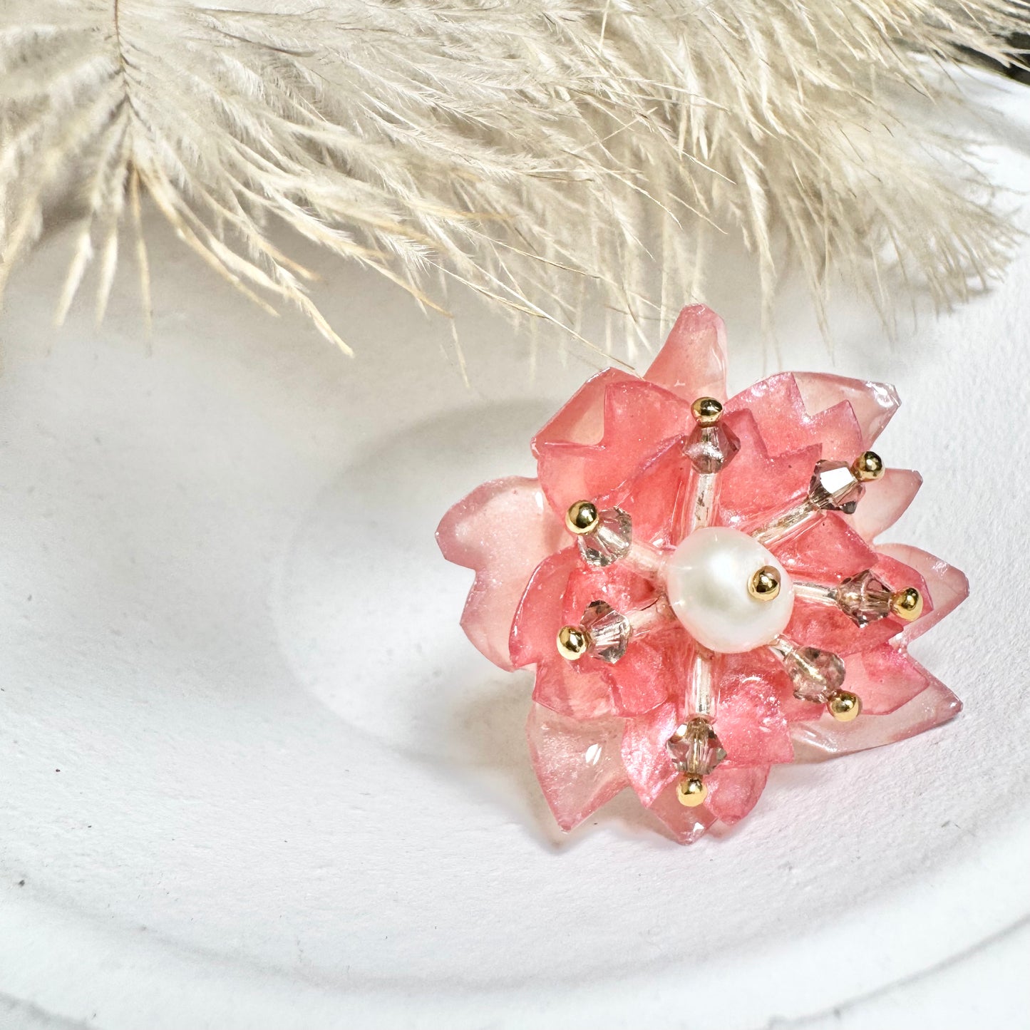 Sakura Veil Ring - Cherry Blush -