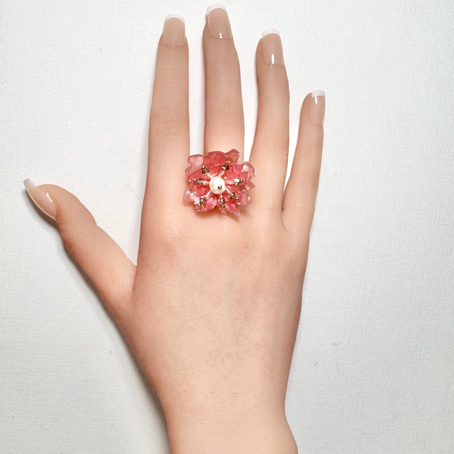 Sakura Veil Ring - Cherry Blush -