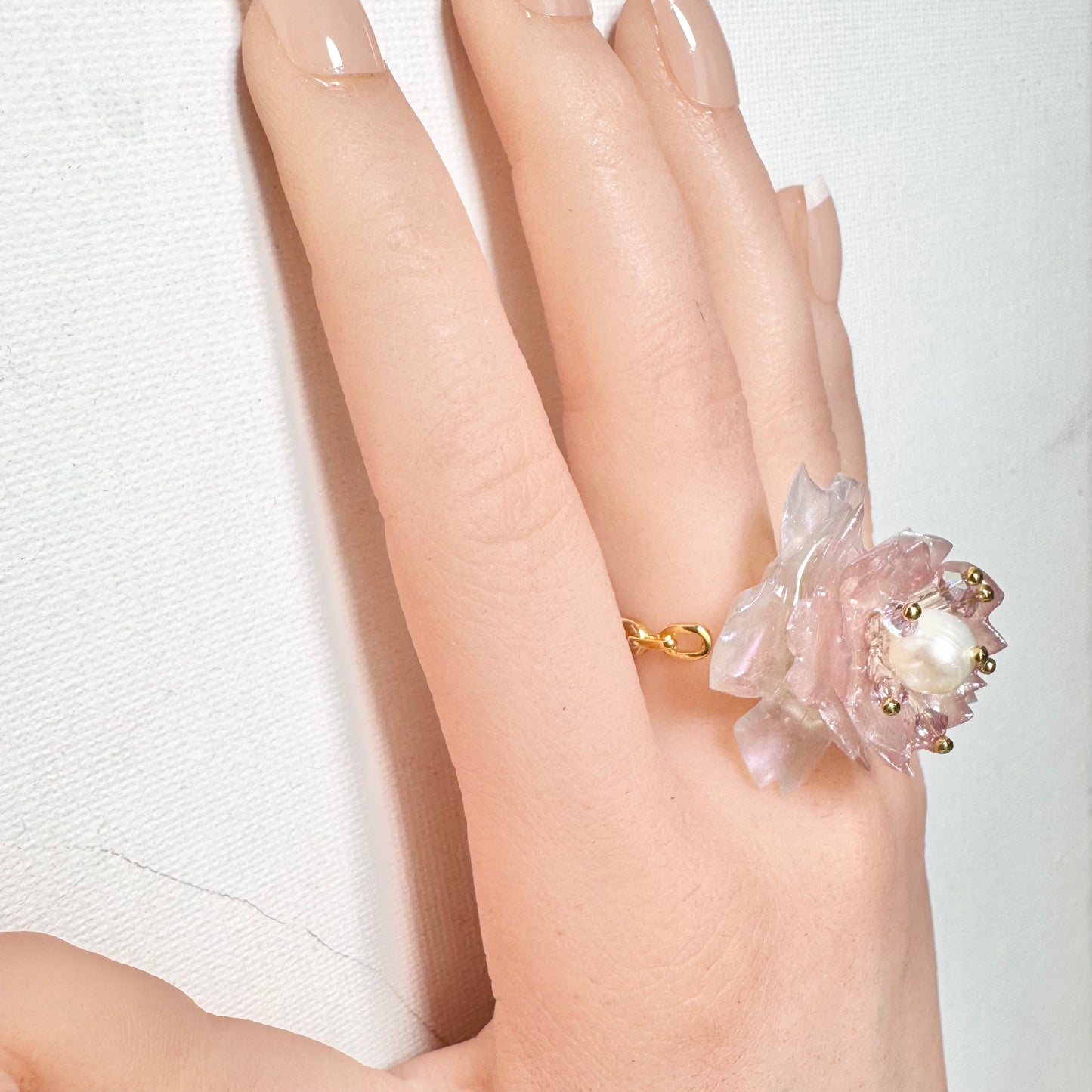 Sakura Veil Ring - Silk Petal -