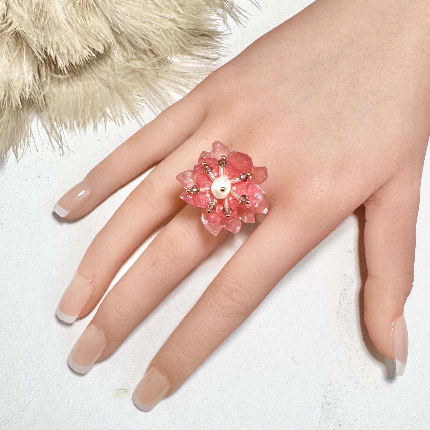 Sakura Veil Ring - Cherry Blush -