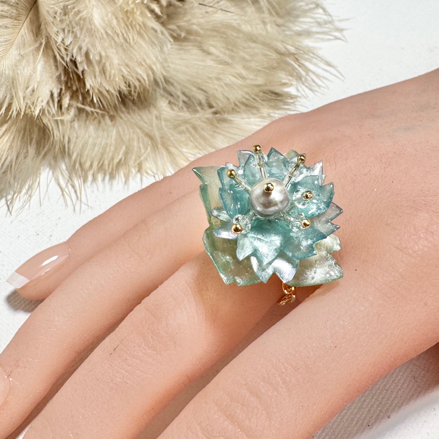 Sakura Veil Ring - Airy Blue -