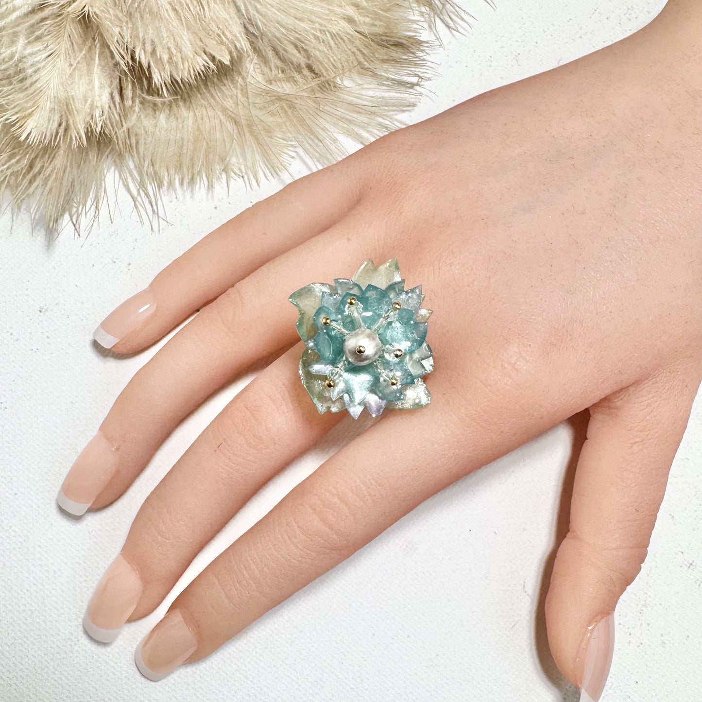 Sakura Veil Ring - Airy Blue -