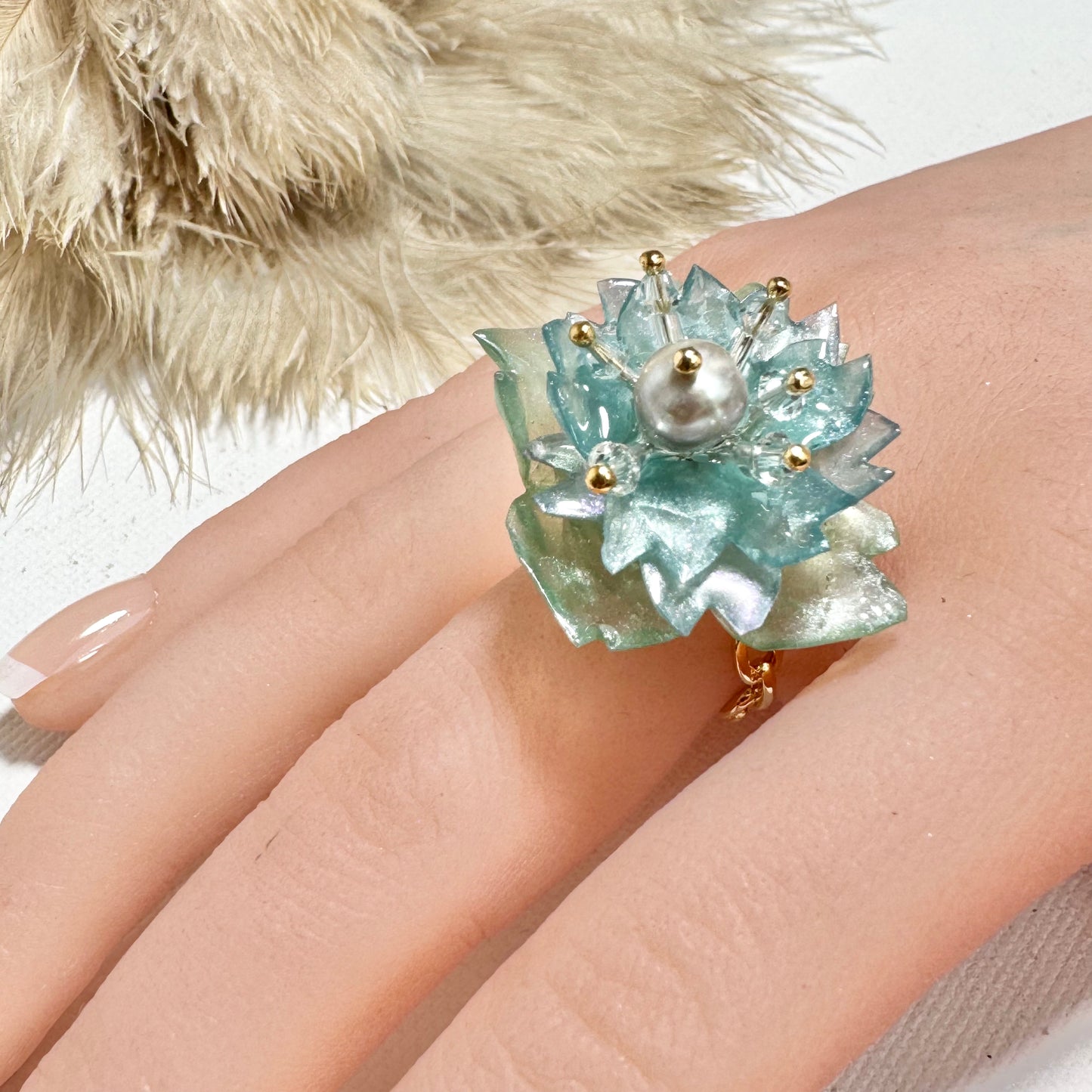 Sakura Veil Ring - Airy Blue -